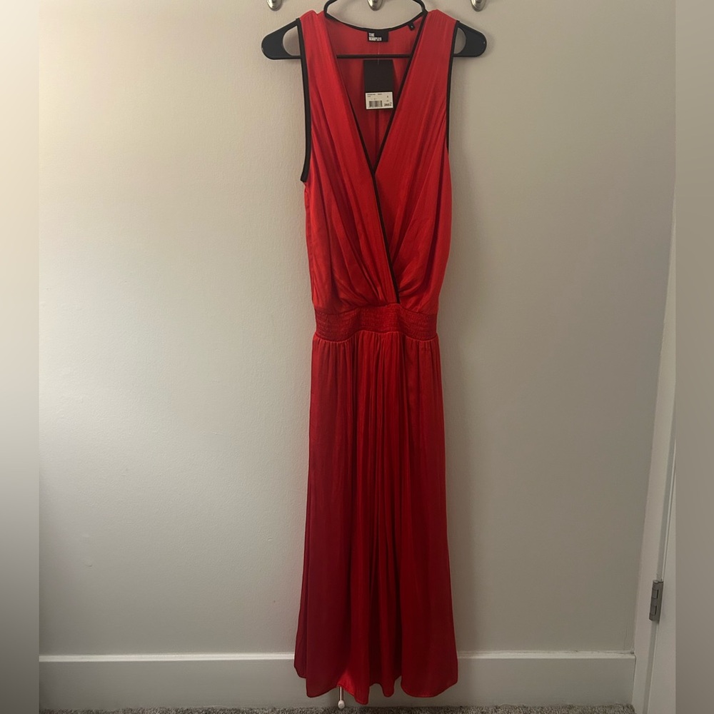 The Kooples Vibrant Red Maxi Dress